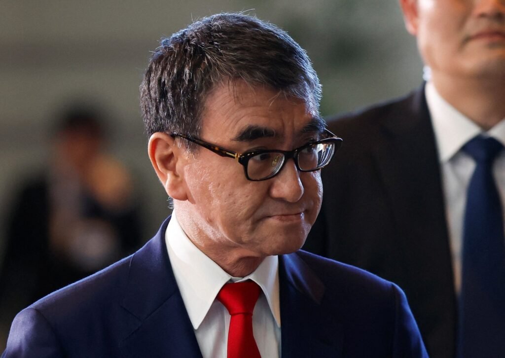Japanese Prime Minister Fumio Kishida reshuffles his cabinet Digital Minister Taro Kono