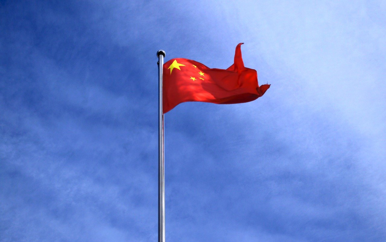 chinese flag, flutter, china